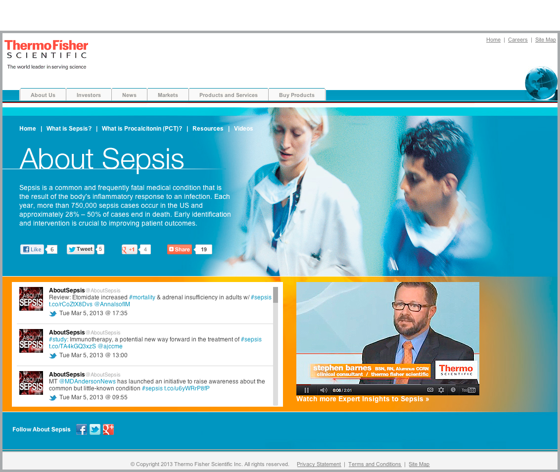 Learn more about sepsis, visit www.thermofisher.com/aboutsepsis